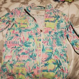 Lilly Pulitzer full zip tennis jacket.